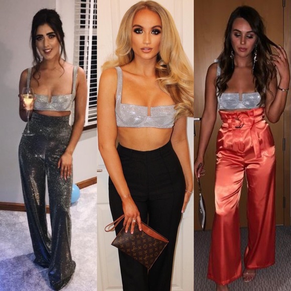 S O L D HOUSE OF CB/ Sparkly Silver Vela Top ✨ - Picture 4 of 13